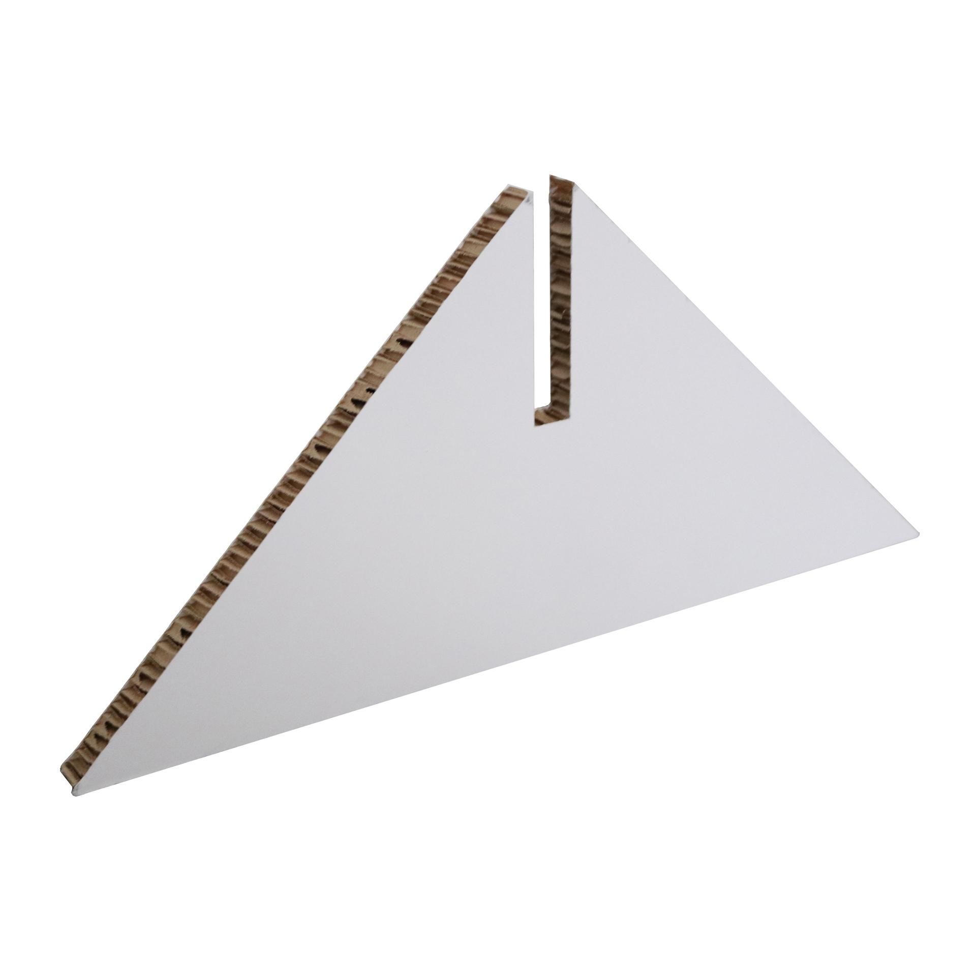ReBoard Fuß Dreieck, bedruckt, aus stabilem Material, in dreieckiger Form mit einer Aussparung.