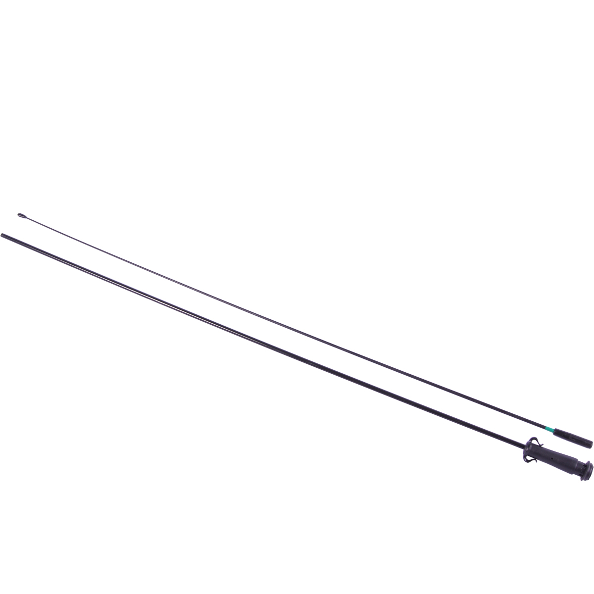 Mastset Drop Straight Small von ENTDECKER, bestehend aus zwei schwarzen Stangen mit Halterung.