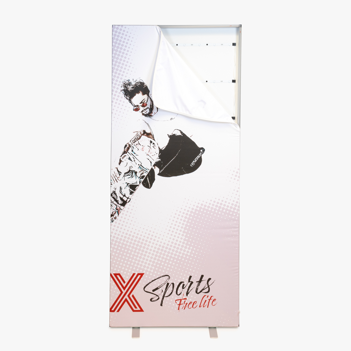 LED Lightbox von ENTDECKER in blauer Farbe mit Logo und Produktbezeichnung.