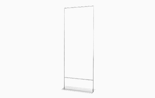 Easymag Farbe Hardware 85X200 Classic in Weiß, freistehender Rahmen ohne Beschriftung.