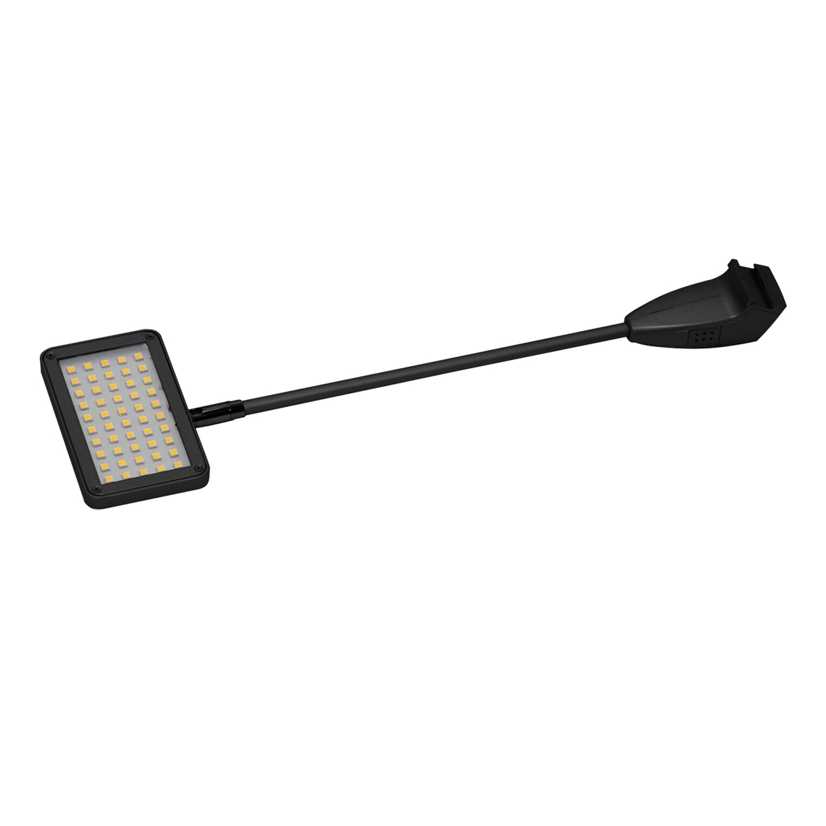 Quick Light LED Strahler mit flexibler Halterung, rechteckiger Leuchte und schwarzem Gehäuse.