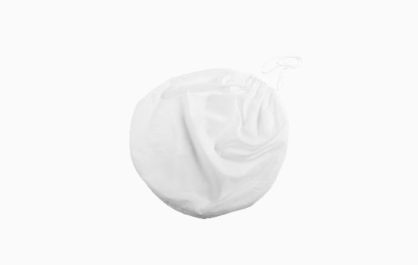 Easydisc Tasche Kordelzug 50 mit Kordelzugverschluss in weiß.