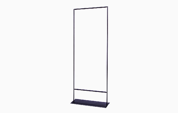 Easymag Farbe Hardware 85X200 Classic in Schwarz, freistehender Rahmen ohne Beschriftung.