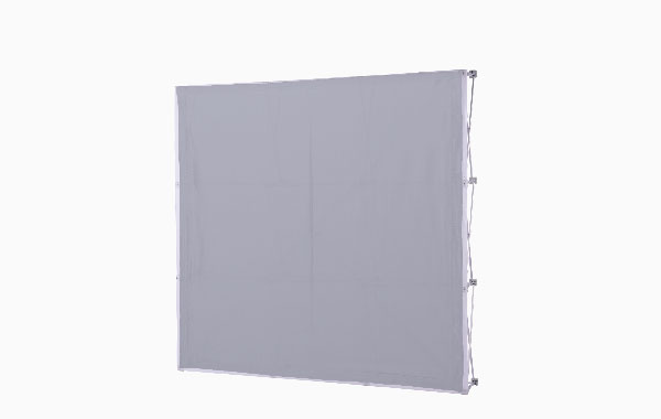 Blockout-Display 'Quickup Größe Blockout Front Back Medium' in neutraler Farbe, ohne Aufdruck.