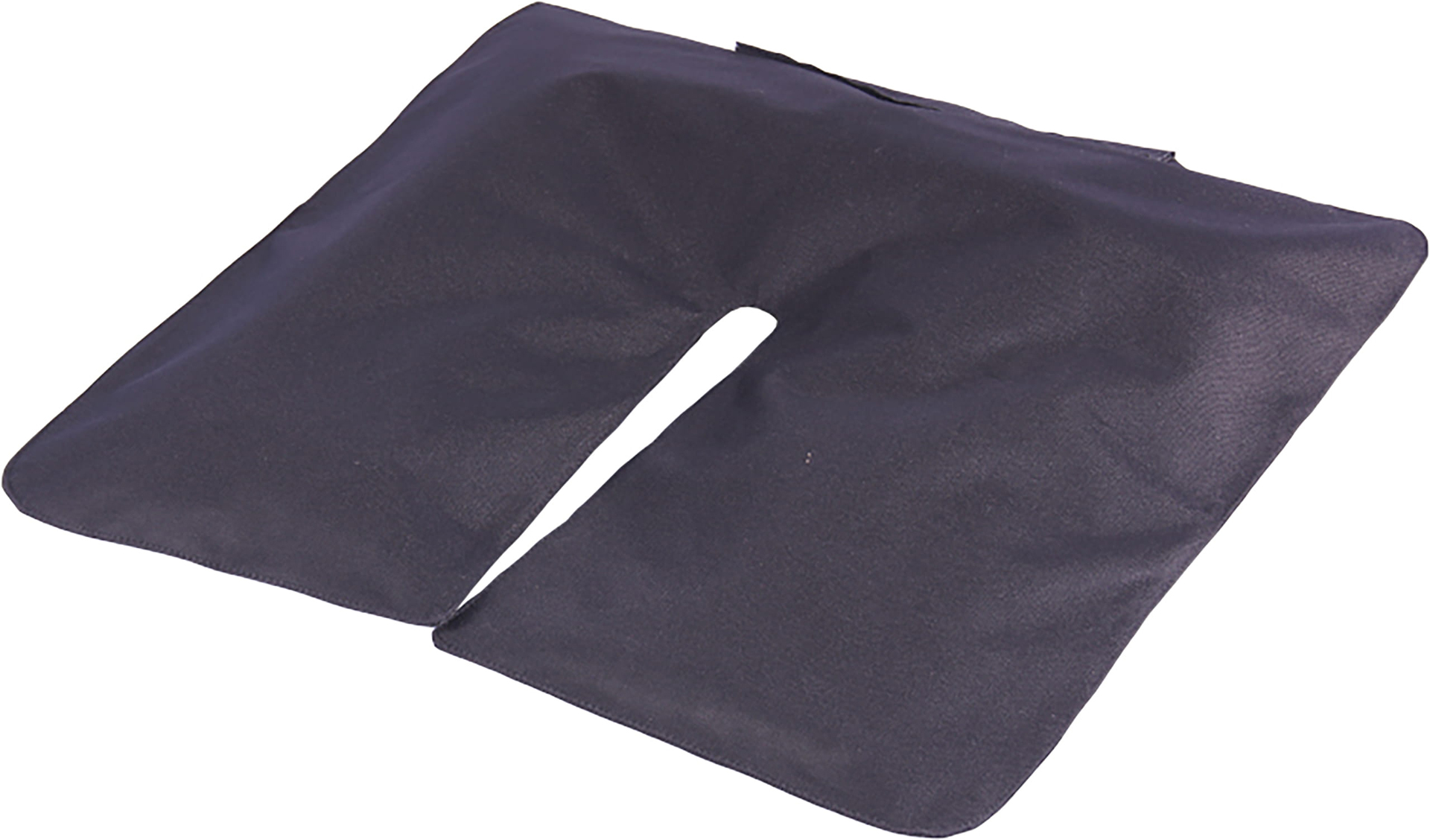 Sandsack für Beachflag Easyflag, schwarz, rechteckige Form mit Aussparung in der Mitte.