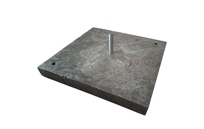 Bodenplatte aus Recyclingmaterial, 11,5 kg, mit Pin