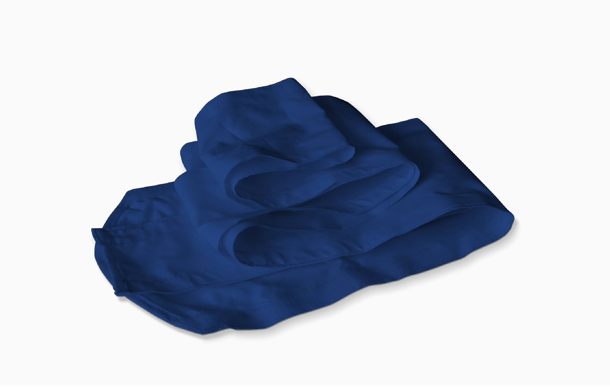 Faltzelt Zubehör Regenrinne in Blau, faltbar, aus weichem Material.