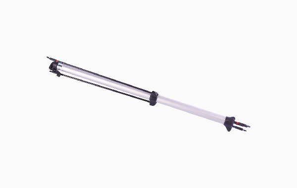 Clickboard Aufsteller Ausführung Hardware, ein schlanker, stabiler Aufsteller mit zwei Stützen und einer transparenten Halterung.