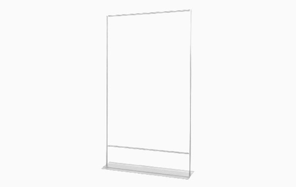 Easymag Farbe Hardware 100X200 Classic in Weiß, freistehender Rahmen ohne Beschriftung.