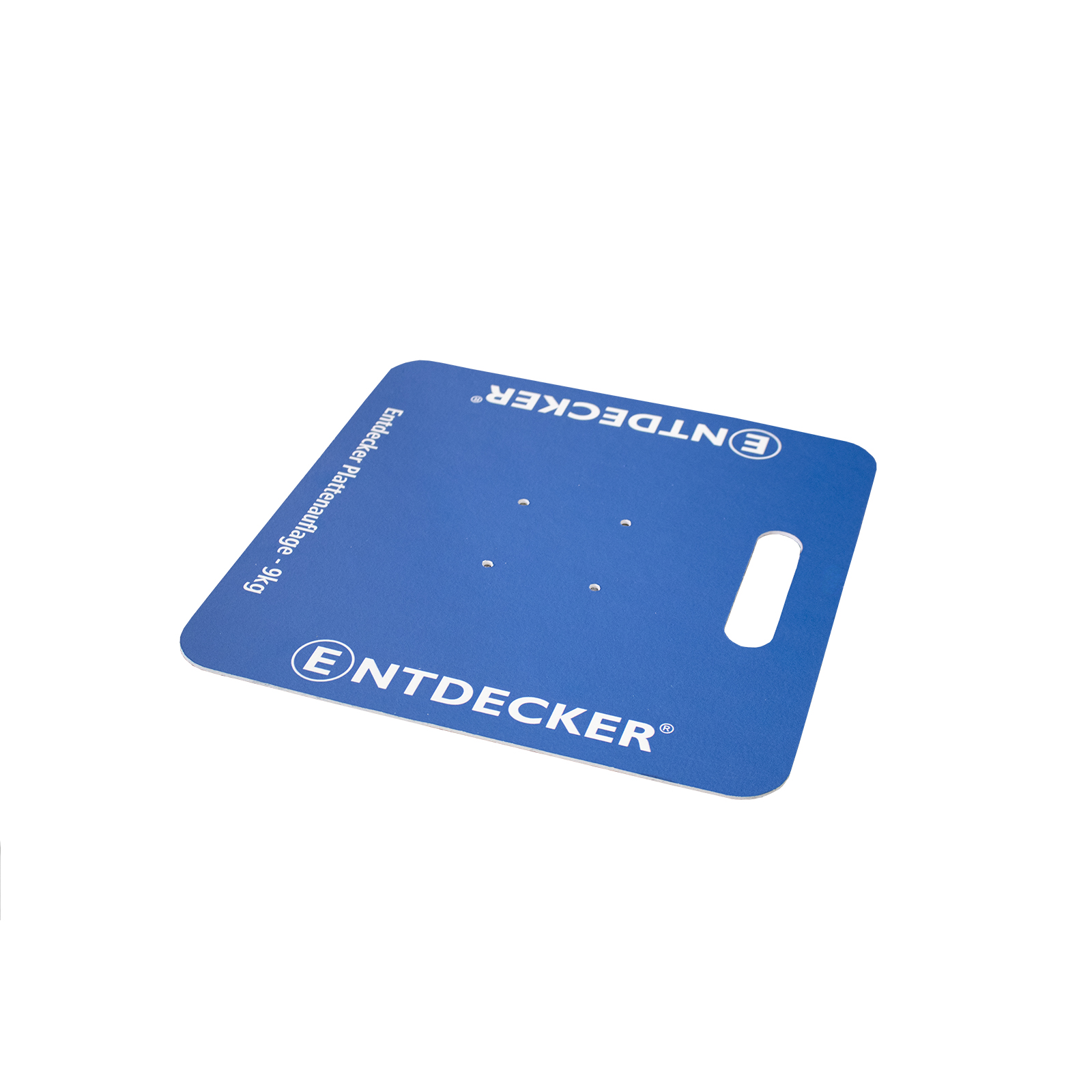 Bodenplatte für Beachflag, 9 kg, aus blauem Material mit Griff, Marke ENTDECKER.