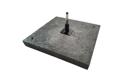 Bodenplatte aus Recyclingmaterial, 11,5 kg, mit Aufschraubfuß
